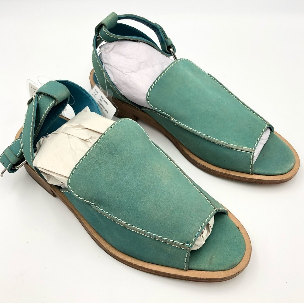 New Free People Mackey Leather Slingback Loafers